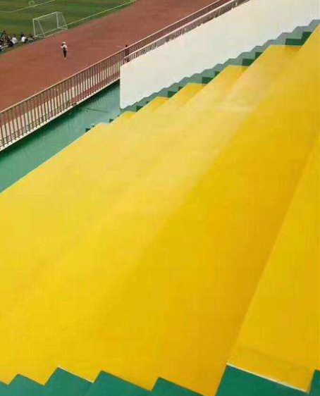乐安球场台阶翻新修补改造